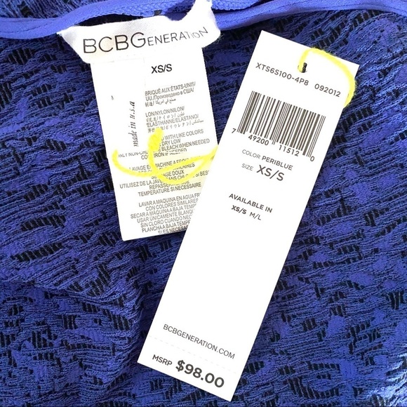 NWT BCBGeneration One Arm Bodycon Dress Size XS/S - Picture 6 of 6